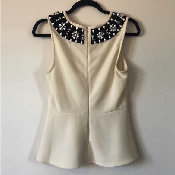 South Moon Under Embellished Peplum Top M - Picture 2 of 8